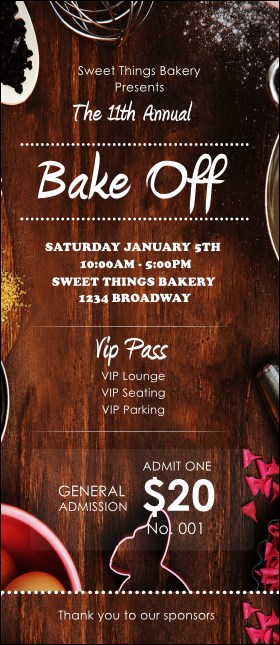 Baking VIP Pass