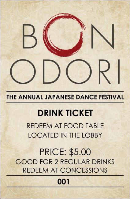 Bon Odori Drink Ticket