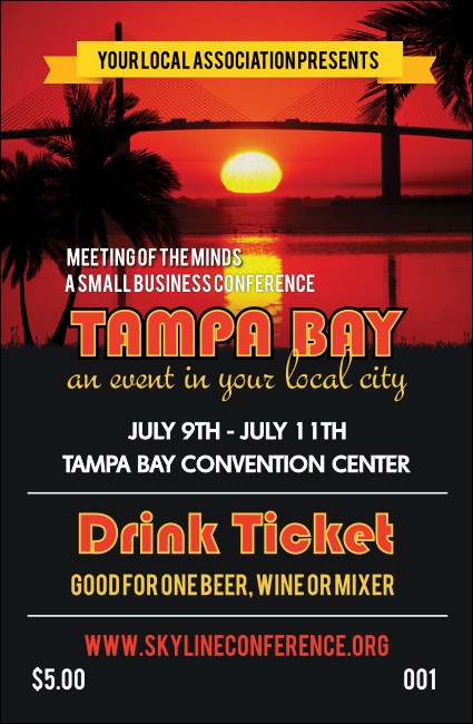 Tampa Bay 2 Drink Ticket