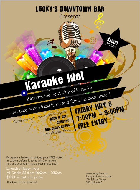 Karaoke Flyer