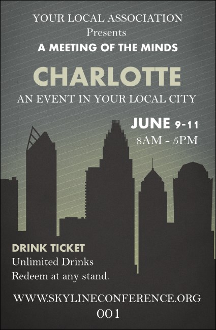 Charlotte Drink Ticket Product Front