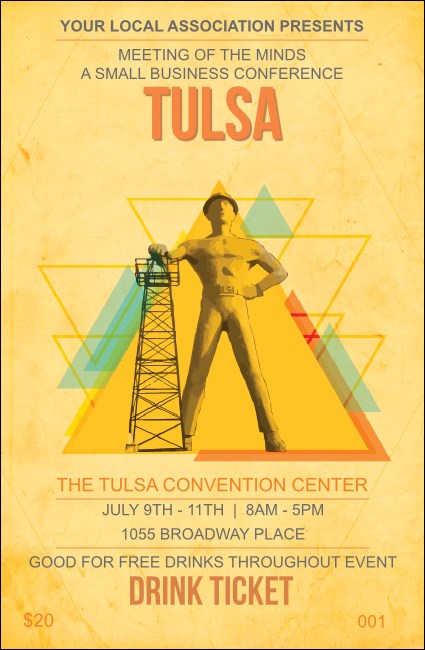 Tulsa Drink Ticket Product Front