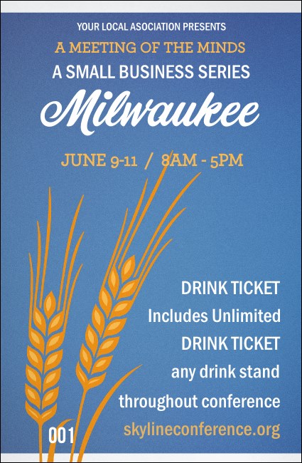 Milwaukee 2 Drink Ticket Product Front