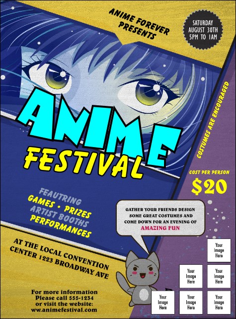 Anime Logo Flyer Product Front