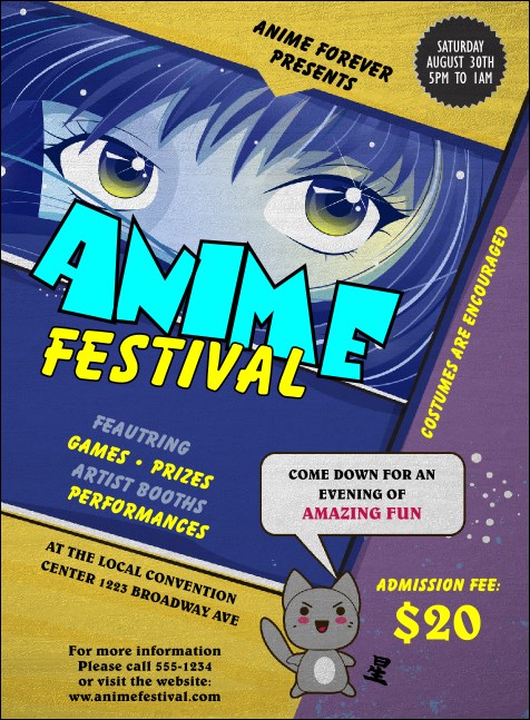 Anime Invitation Product Front