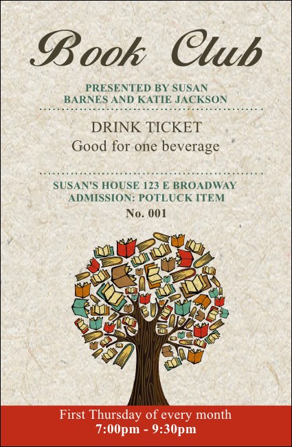 Books Drink Ticket