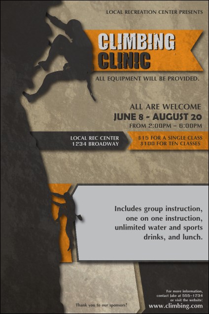 Climbing Poster Product Front