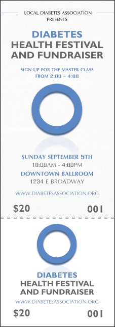 Diabetes Event Ticket