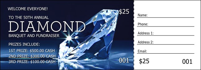 Diamond Raffle Ticket