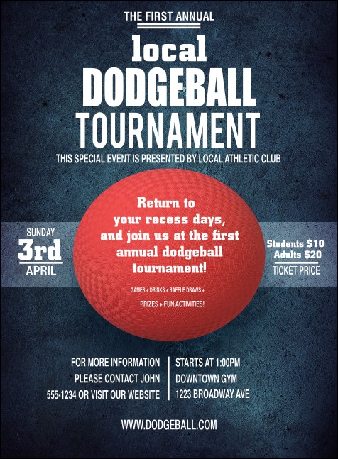 Dodgeball Invitation