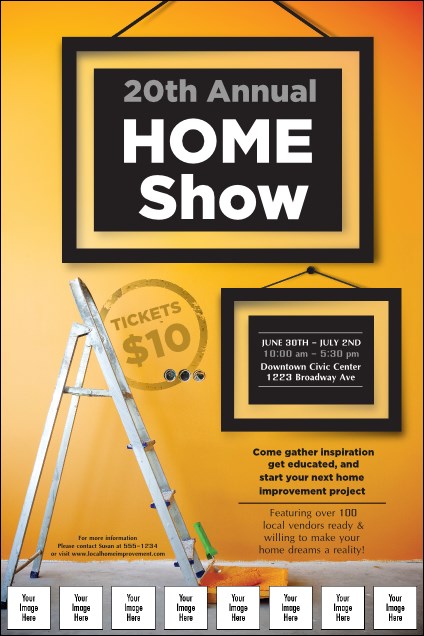 Home Makeover Logo Poster