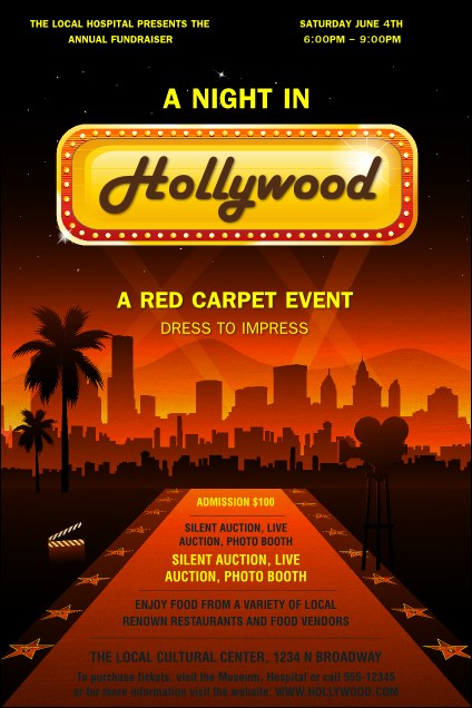 Hollywood Skyline Poster