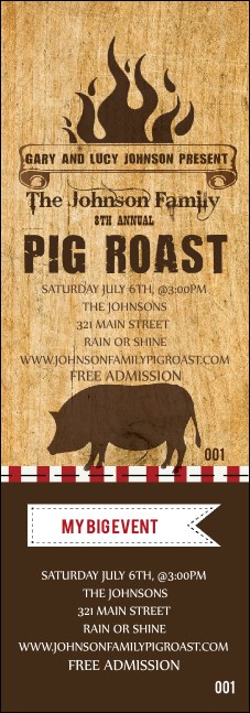 Pig Roast Event Ticket