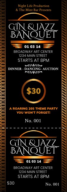 Twenties Event Ticket