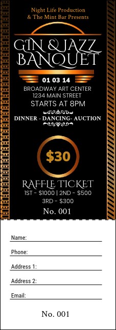 Twenties Raffle Ticket