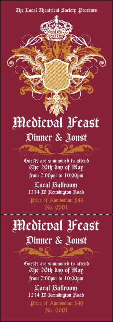 Medieval Banquet Event Ticket