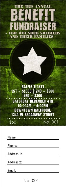 Army Raffle Ticket