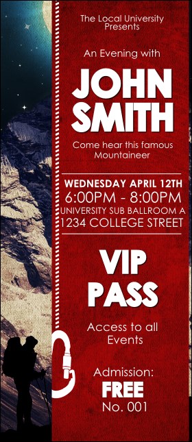 Mountaineering VIP Pass Product Front
