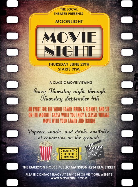 Movie Strip Flyer