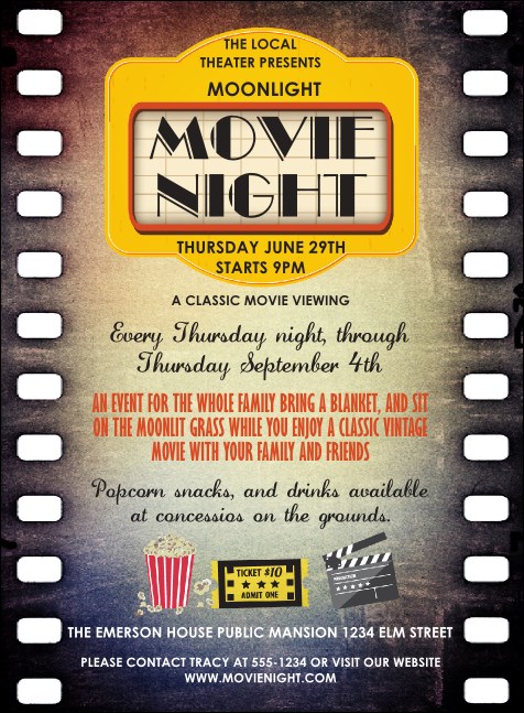 Movie Strip Invitation