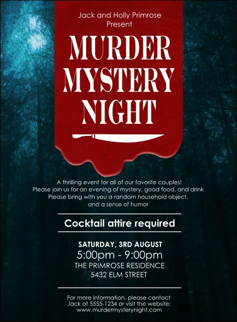 Murder Mystery Party Template