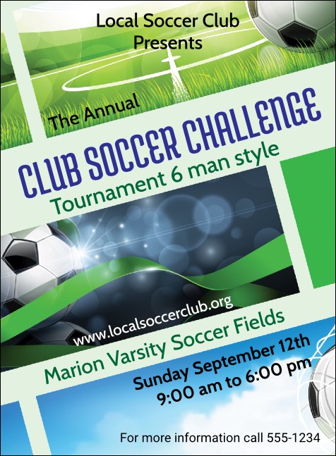 Soccer Ribbon Invitation