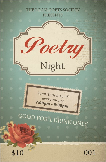 Poetry Drink Ticket