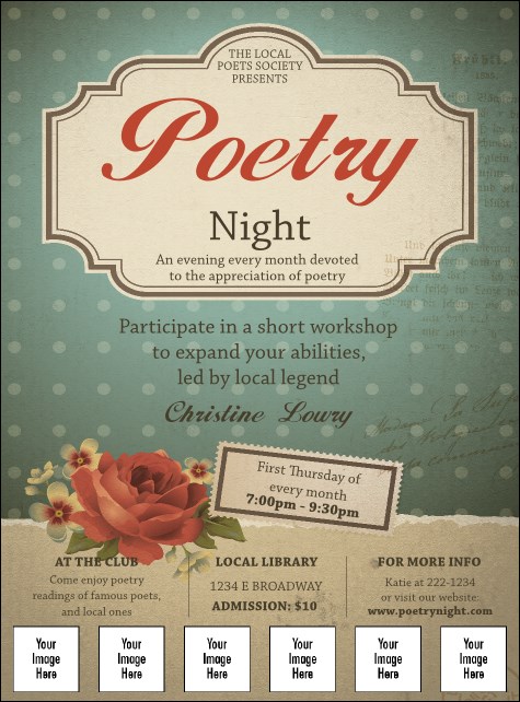 Poetry Logo Flyer