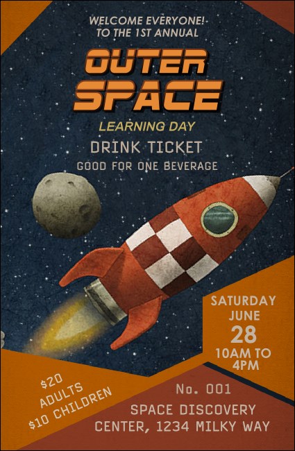 Spaceship Drink Ticket