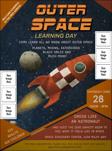 Spaceship Logo Flyer