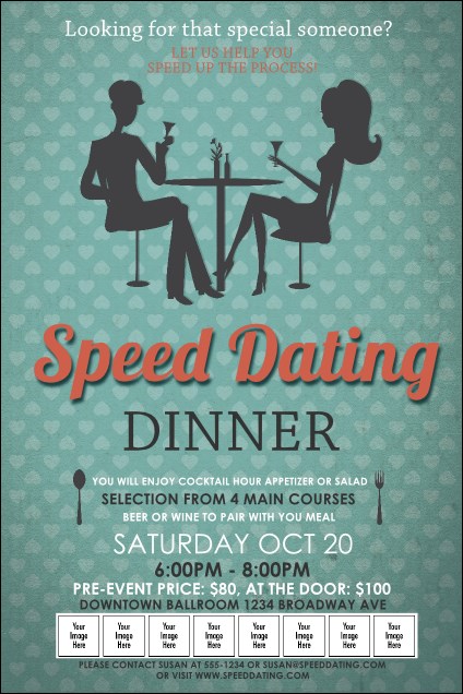 Speed Dating Logo Poster Product Front