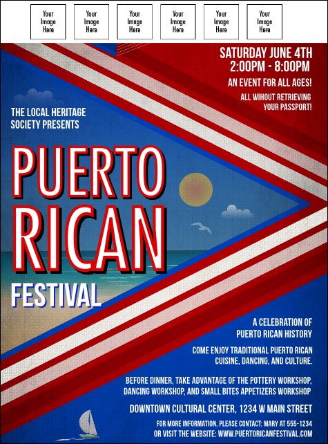 Puerto Rico Logo Flyer Product Front