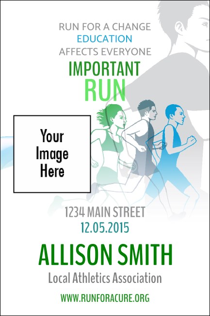 Run for a Cause (Blue-Green) Economy Event Badge