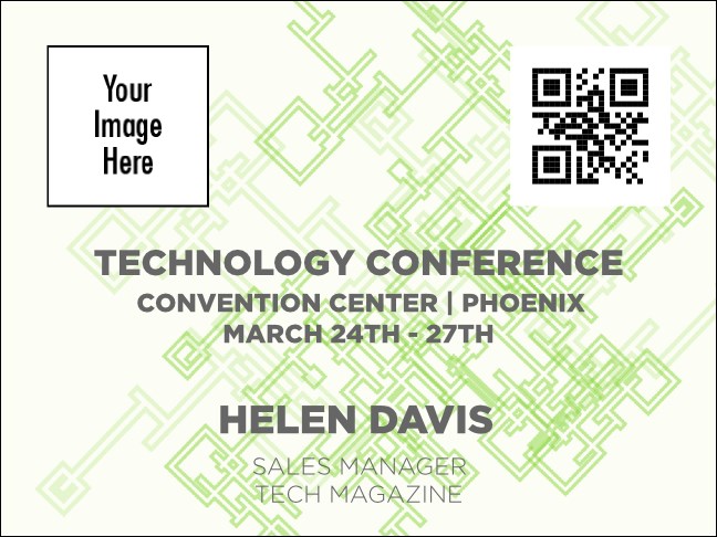 Conference Series: Green Tech Economy Event Badge Product Front