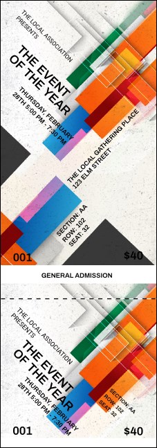 All Purpose Angle Reserved Event Ticket Product Front