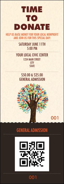 Fundraiser Tree Event Ticket Product Front
