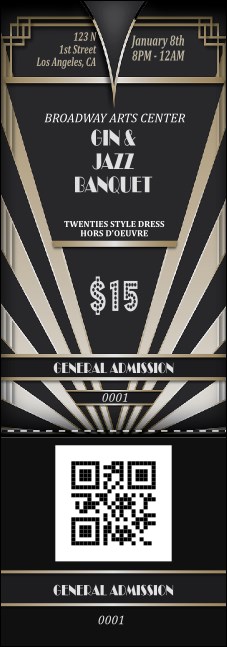 Roaring 20s Event Ticket Product Front