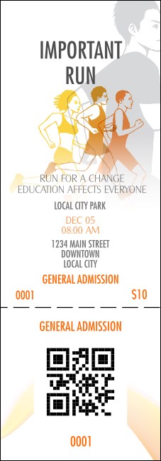 Run 4 Cure Event Ticket