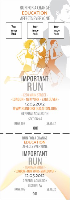 Run for a Cause Orange Reserved Event Ticket