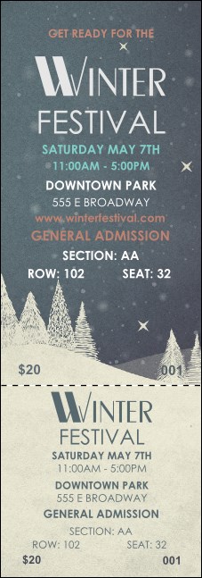 Winter Reserved Event Ticket Product Front