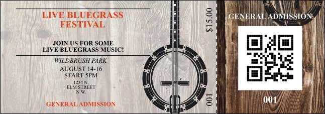 Banjo Event Ticket Product Front