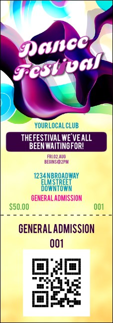 Disco Dance Festival Event Ticket
