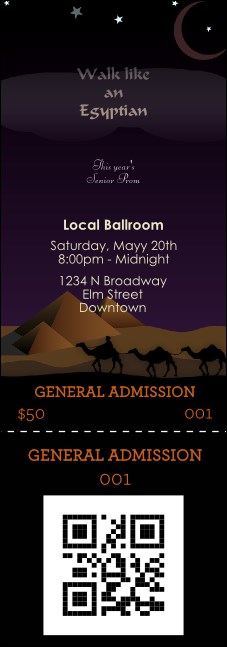 Egyptian Event Ticket