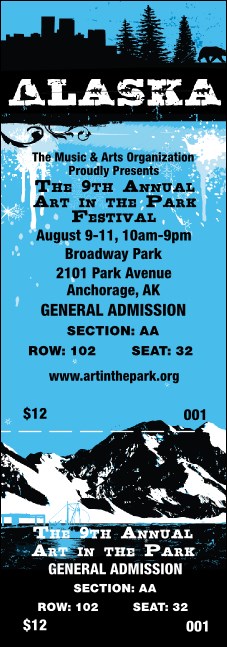 Alaska Reserved Event Ticket Product Front