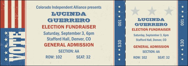 Americana Reserved Event Ticket Product Front