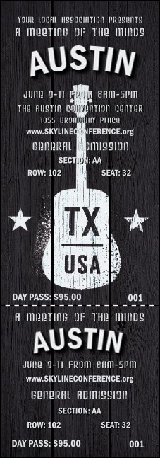 Austin Music Reserved Event Ticket Product Front