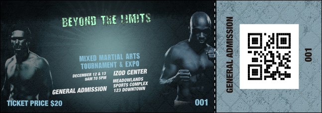 MMA Main Event Blue Event Ticket