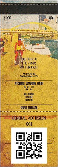 Pittsburgh 2 Event Ticket Product Front