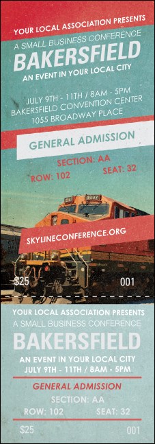 Bakersfield Reserved Event Ticket Product Front