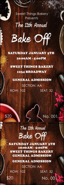 Baking Reserved Event Ticket Product Front